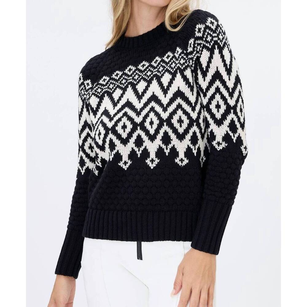 NEW ALP N ROCK selena ii crew neck sweater in black